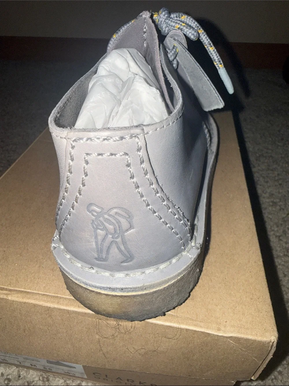Clarks Desert Trek Boot - Blue Grey Combination - Men’s Size 7